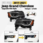 For 2017-2021 Jeep Grand Cherokee Upgrade Halogen Headlight W/ Bulbs Left+right New. Price: $303.99.