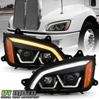 For 2008-2017 Kenworth T660 Black Led Switchback Sequential Projector Headlights New. Price: $275.99.