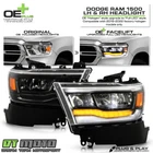 Halogen Upgrade To Full Led Black Headlight For 2019-2024 Ram 1500 W/adapter Set New. Price: $433.96.