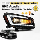 For 2013-2016 Gmc Acadia 17 Limited Halogen Headlight W/bulb W/led Drl Right New. Price: $97.99.