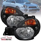 Black Headlights Fits 2002-2003 Subaru Impreza Wrx/outback Lamps Left+right Pair New. Price: $124.49.