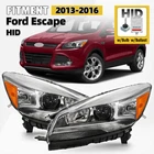 Hid/xenon Headlight 2013-2016 Ford Escape W/bulb W/ballast Left+right Pair New. Price: $728.00.