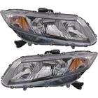 Headlights Set Halogen Fits 2013-2015 Honda Civic New. Price: $237.29.