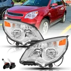 For 2010-2015 Chevy Equinox Ls Lt Halogen Headlights Chrome Lamp Lh+rh W/bulbs New. Price: $89.99.
