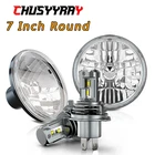 Pair 7 Inch Led Round Headlights Hi/lo Fits Land Rover Defender 110 90 New. Price: $78.99.