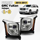 Halogen Headlights Drl Projector For 2015-2017 Gmc Yukon Chrome Left+right New. Price: $209.90.