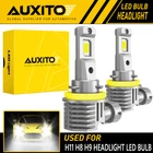 2X Auxito H11 H8 Led Headlight Super Bright Kit White 24000LM High/low Beam Eoa New. Price: $24.69.