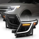2011-2015 Ford Explorer Halogen Black Led Sequential Signal Headlights Pair New. Price: $660.00.