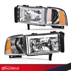 Fit For 94-2002 Dodge Ram 1500 2500 3500 Amber Corner Led Drl Headlight Chrome New. Price: $77.37.