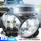 Fit 1967-1972 Chevy C10 Pair 7INCH Sealed Headlight Round Dot Hi-lo Lamps New. Price: $65.99.