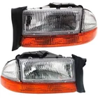 Headlight Set For 97 Dodge Dakota 98 Durango Driver/passenger Side W/ Bulb New. Price: $93.74.