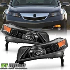 For 2009-2014 Acura Tl Hid/xenon Black Projector Headlights Headlamps Left+right New. Price: $325.99.