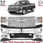 Front Bumper Chrome & Headlight Kit For 2014-2015 Chevrolet Silverado 1500 New. Price: $1019.00.