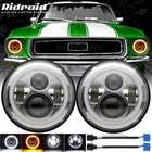 2X 7" Round Led Headlights Hi-lo Beam Drl Turn Signal Ford Mustang 1965-1973 New. Price: $45.99.