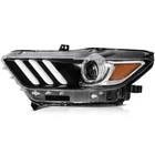 Headlights Assembly Fits 2015-2017 Mustang Front Left Black Clear Lamp New. Price: $119.69.