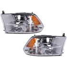Headlight Asasembly Set For 13-18 Ram 1500 2500 3500 Left Right With Bulb Chrome New. Price: $181.04.