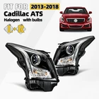 For 2013-2018 Cadillac Ats Halogen Headlights With Bulbs Pair Left +right Side New. Price: $165.99.