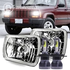 5X7" Glass Headlight Housing + Led H4 Bulb Kit For Jeep Wrangler Yj 1986-1995 New. Price: $39.98.