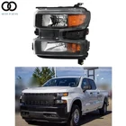 Left Side For 2019 2020 21 Chevy Silverado 1500 Headlight Black Housing Halogen New. Price: $85.63.