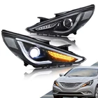 Vland Full Led Headlights For 2011-2014 Hyundai Sonata Dual Beam Assembly Black New. Price: $257.99.