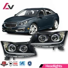 For 2011-2015 Chevy Cruze Halo Strip Black Projector Headlights Pair Front Lamps New. Price: $229.99.
