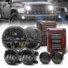 Combo For Jeep Wrangler Jk 07-18 7" Round Led Headlights Turn Fog Tail Kit New. Price: $202.99.