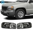 Headlight For 1999-2007 Gmc Sierra 1500 2000-2006 Yukon Black Headlamp Assy 4PCS New. Price: $45.91.