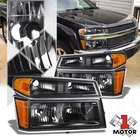 Black Housing Amber Corner Headlights Oe Style For 04-12 Canyon Chevy Colorado New. Price: $91.85.