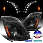 Fits 2008-2014 Cadillac Cts Black Projector Headlights Lamps L+r New. Price: $260.98.