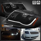 Black Fits 1999-2006 Audi Tt Projector Headlights Led Tube+built-in Fog Lamp L+r New. Price: $272.02.