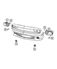 Genuine Mopar Headlamp Left 68384441AC New. Price: $1167.25.