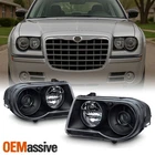 Fit 2005-2010 Chrysler 300C Black Projecter Headlights 2006 2007 2008 2009 New. Price: $104.99.