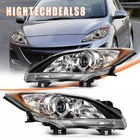 Headlight Assembly For 2010-13 Mazda (5-SPEED) Chrome W/amber Pair BBM4510L0K New. Price: $129.99.
