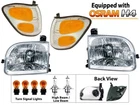 Head Lights Signal Lamps For 2000-2004 Tundra Double Cab 01-04 Sequoia Combo Set New. Price: $189.14.