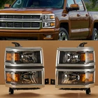 For 2014-2015 Chevy Silverado 1500 Pickup Chrome Headlights Headlamps Rh+lh Pair New. Price: $112.99.