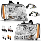 For 2007-2014 Chevy Suburban Tahoe Avalanche Chrome Headlights W/bulbs L+r Pair New. Price: $78.75.