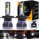 Ridroid H4 9003 Mini Led Headlight Bulb Kit 6000K High Low Dual Beam 120W White New. Price: $17.97.