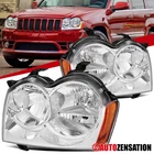 Fit 2005-2007 Jeep Grand Cherokee Headlights Lamps Left+right 06 New. Price: $82.99.