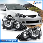 Pair/set Black Clear Headlight Assembly For Acura Rsx Base Type-s 2.0L 2002-2004 New. Price: $108.99.