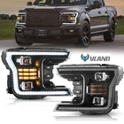 2X Full Black Led Headlights Ford F-150 2018 2019 2020 Drl Projector Lamp New. Price: $423.19.