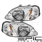 Halogen Headlights For 1999-2000 Honda Civic Left Right Sides Pair New. Price: $98.54.