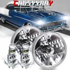 Pair 7" Inch Round Headlights Hi/lo Sealed Beam Fit Chevy Bel 1955-1957 New. Price: $74.99.