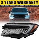 For 19-22 Pilot Honda 2019-21 Passport Led Headlight Assembly Left 33150-TG7-A32 New. Price: $216.99.