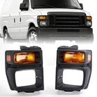 Pair Ford E150 E250 E350 2008-14 2019 Headlight Trim Bezel W/ Parking New. Price: $60.99.