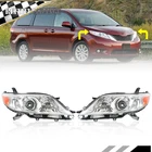 Pair Of Halogen Chrome Headlights Headlamp For Toyota Sienna 2011-2014-2016-2020 New. Price: $100.97.