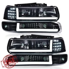 PIT66 Led Headlights Assembly Silverado Tahoe Suburban Smoke Lens New. Price: $179.99.