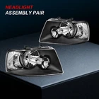 Fits 2003-2006 Ford Expedition Headlights Assembly Pair Black Housing Headlamps New. Price: $88.99.