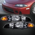 Headlights Set Left Right Pair For 1997-1999 Mitsubishi Eclipse Rs Gs Halogen New. Price: $126.44.
