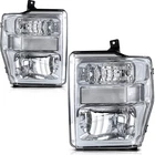 Pair Chrome Headlights Ford F-250 F-350 F-450 F-550 Super Duty 2008 09-2010 New. Price: $99.99.