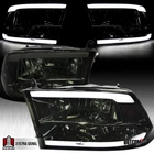 Fit 2009-2018 Dodge Ram 1500 2500 3500 Smoke Quad Headlights Led Tube Headlamps New. Price: $141.54.